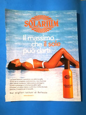 RITAGLIO DI GIORNALE CLIPPING PUBBLICITA' SOLARIUM DA COLLEZIONE - (141)