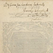 Autografo Jakob Degen