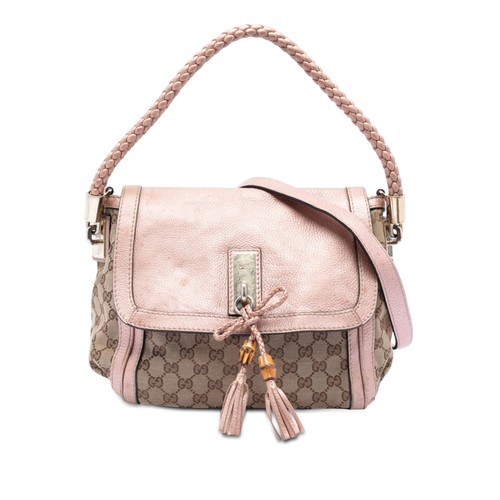 Gucci canvas bella flap - gg,