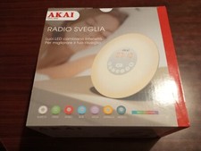 Radio sveglia AKAI con luci