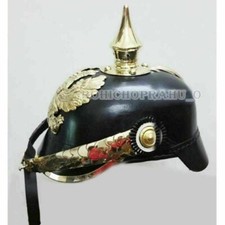 Elmetto Pickelhaube in pelle