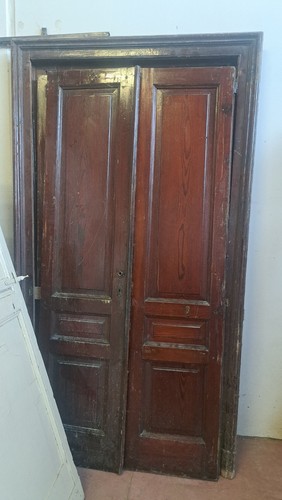 Porta antica ante con telaio - con,