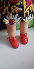 Scarpine rosse in similpelle per bambole tipo mini Furga L o Eva