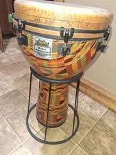 Remo Mondo Designer Series Key-Tuned Djembe Kintekloth 12 x 24 pollici