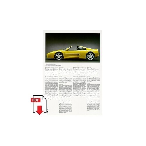 Brochure 1995 ferrari - brochure,