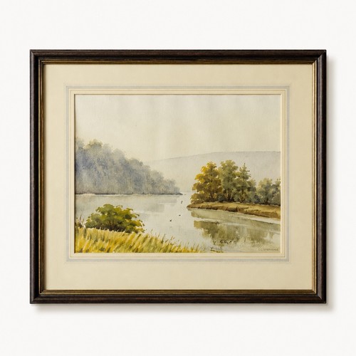 Quadro paesaggio acquerello