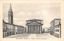 2374) CARTOLINA COLOGNA VENETA PIAZZA VITTORIO EMANUELE II VERONA