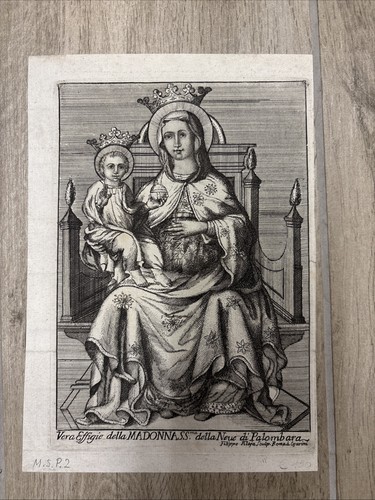 Stampa antica madonna della - antica, (