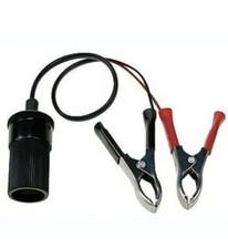 ACCENDISIGARI CON MORSETTI X BATTERIA, CON ACCESSORI CAVI BATTERIA MULTIFUNZIONE