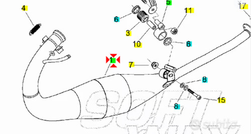 Marmitta catalitica aprilia - -marmitta,