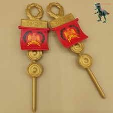 X2 Playmobil stendardo dorato