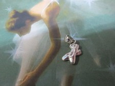 Scarpe punta danza classica ciondolo in Argento 925-produzione artigiana