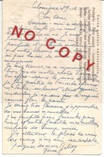 France. Salonicco 29.12.1915. Prima Guerra Mondiale occupazione militare alleata