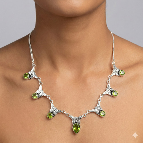 Collana farfalla fatta - a, mano