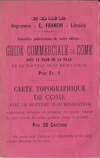 Stampa antica pubblicità FRANCHI Stamperia Libreria Como 1890 Old antique print