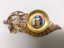 Spilla Antica Oro Basso