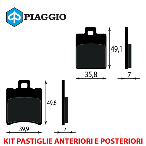 Kit pastiglie freno anteriori - freno,