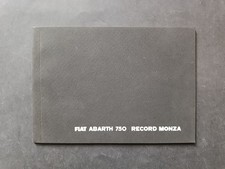 Libretto uso e manutenzione Fiat Abarth 750 Record Monza