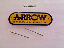 ARROW   TARGHETTA  SCARICO  MOTO  