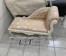 Dormeuse panca romana divano panchetta avorio tessuto damascato k85