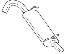 60 cv Silenziatore posteriore