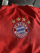 Felpa Jacket Giubbino Bomber Rossa ADIDAS Bayern Monaco Calcio  Taglia M Nuova