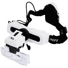 Lente di ingrandimento casco illuminato a LED testa che indossa orologio lente di ingrandimento riparazione