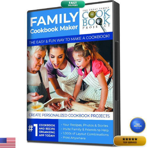 Family cookbook project - cookbook, kit