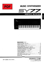 Yamaha SY-77 Service Manual + Electronic Schematics