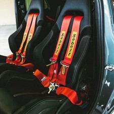Cintura Sabelt rossa 4 punti turismo NUOVA adatta per Tuning, Track day e Abarth