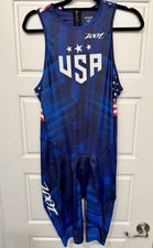 ZOOT USA Tuta da corsa uomo Sprint Backzip - RWB taglia XXL, tuta triathlon