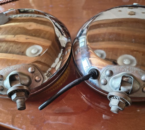 Coppia fari gialli vintage - fari,