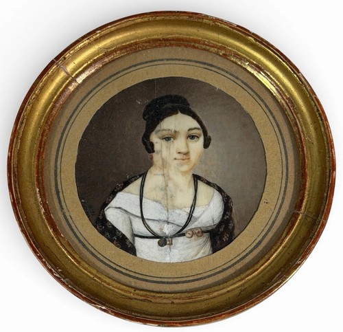 Antico ritratto miniatura - antico,