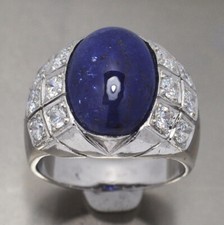 BELLISSIMO L'ANELLO IN ARGENTO 925 CON TANZANITE NATURALE 11,80 CT