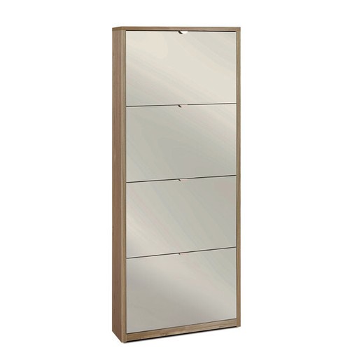 Armadio scarpiera slim - , noce