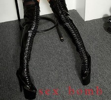 SEXY Platform Lace Up Thigh