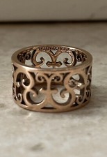 Eccellente autentico anello di fidanzamento in oro giallo Tiffany & Co.