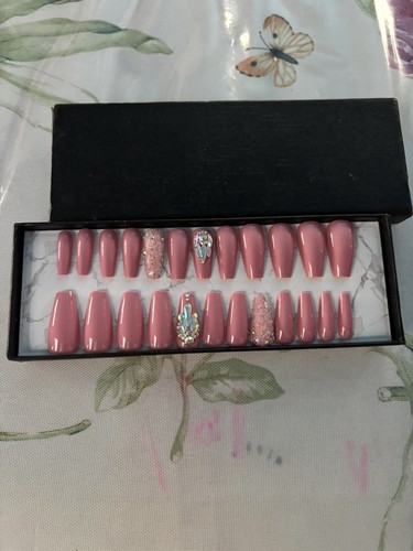 Gel press nails - press, w