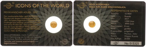 Ruanda frw oro 2017 - ruanda, icone