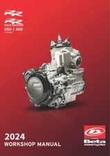 2024 BETA 300 RR 2T - MANUALE OFFICINA RIPARAZIONE MOTORE - LINGUA INGLESE