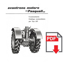 PASQUALI Avantreno 601 Manuale