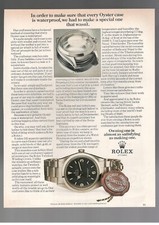 ROLEX Pubblicità OROLOGIO EXPLORER 1 Pagina 1978 OYSTER CASE IS WATERPROOF