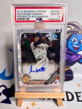 alexander canario porspects autographs PSA 10 #cpaac Topps signed Baseball