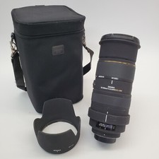 Sigma EX 50-500 mm f/4-6.3 obiettivo APO DG HSM attacco Nikon F con cappuccio e custodia