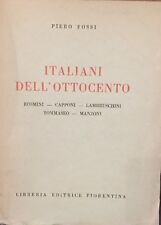 FOSSI, ITALIANI DELL'OTTOCENTO, LIBRERIA EDITRICE FIORENTINA