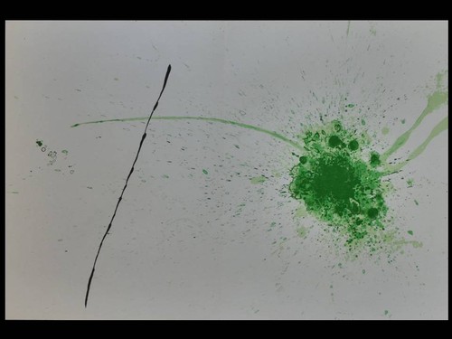 Joan miro composition vert - en,