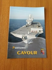 MARINA MILITARE ITALIANA PORTAEREI CAVOUR CARATTERISTICHE DEPLIANT 