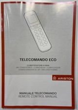 Libretto manuale telecomando eco climatizzatore Ariston