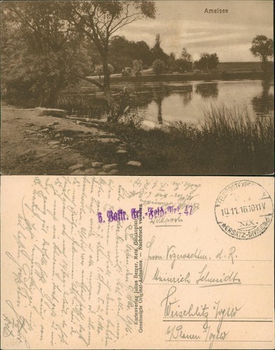 Cpa amel sur étang amelsee - cpa,
