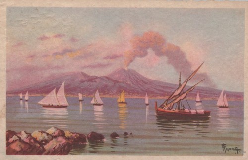 Cartolina napoli campania - cartolina,